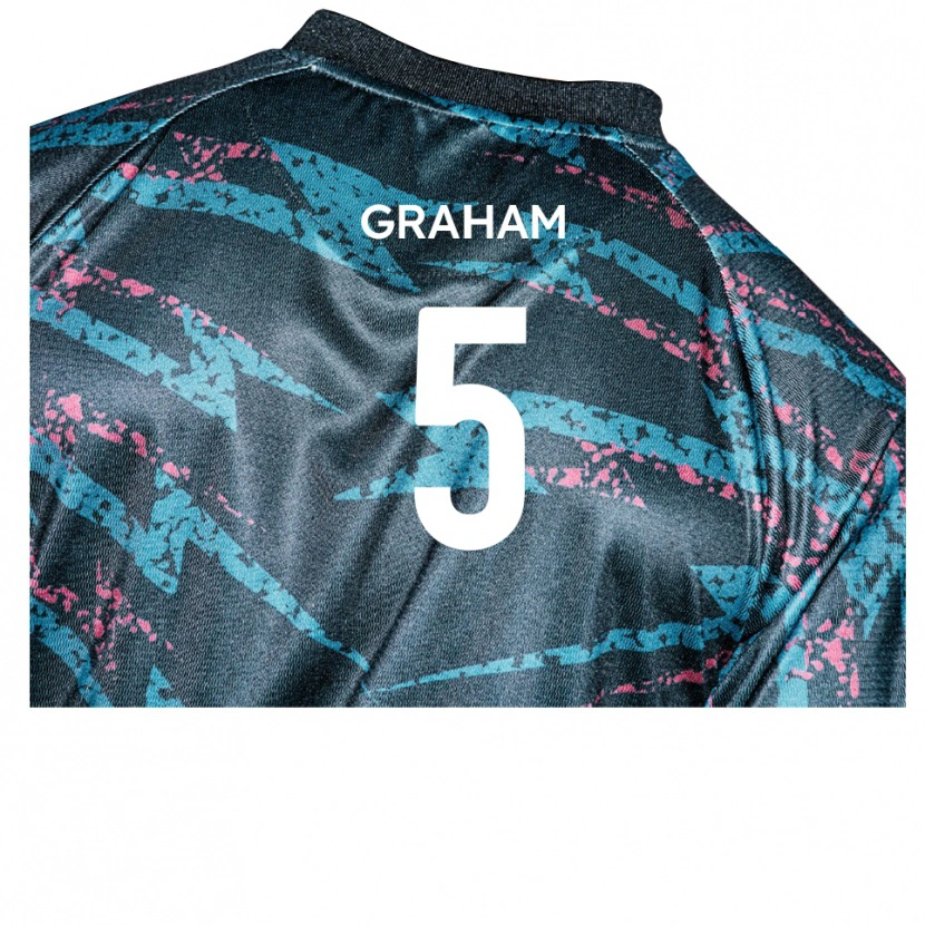 Danxen Men Sam Graham #5 Black Navy Away Jersey 2025/26 T-Shirt