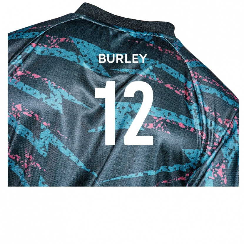 Danxen Men Andre Burley #12 Black Navy Away Jersey 2025/26 T-Shirt