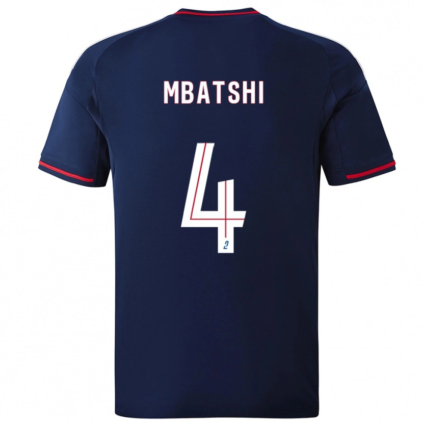 Danxen Men Prince Mbatshi Mukuba #4 Navy Red Away Jersey 2025/26 T-Shirt
