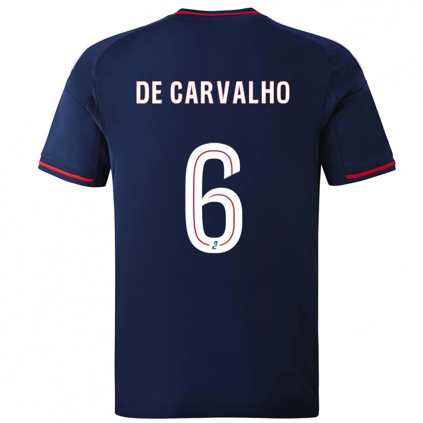 Danxen Men Mathys De Carvalho #6 Navy Red Away Jersey 2025/26 T-Shirt