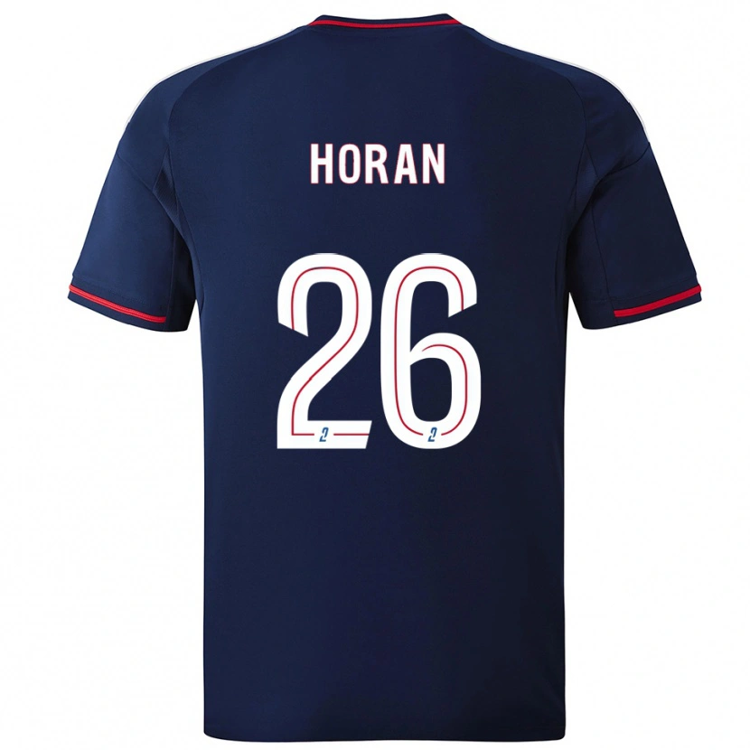 Danxen Men Lindsey Horan #26 Navy Red Away Jersey 2025/26 T-Shirt