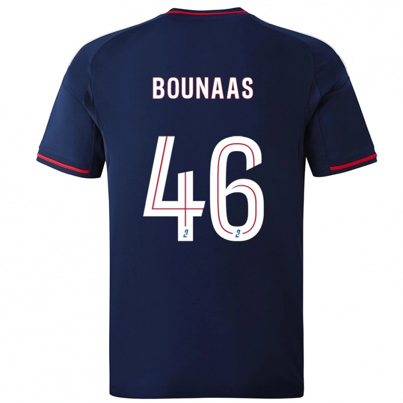 Danxen Men Idris Bounaas #46 Navy Red Away Jersey 2025/26 T-Shirt