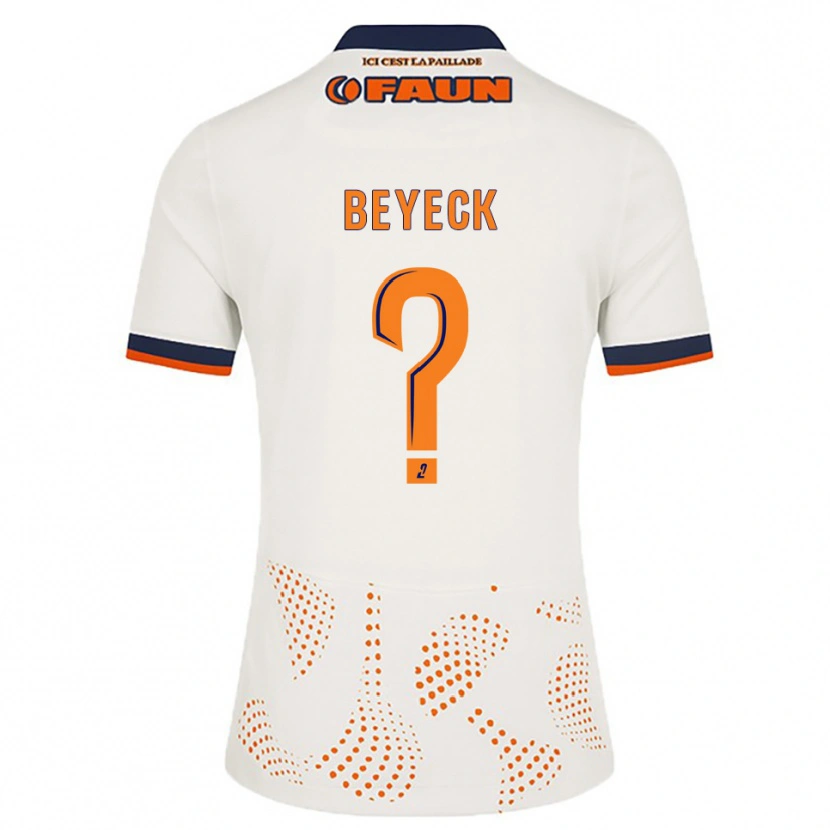 Danxen Men Franck Beyeck #0 White Orange Away Jersey 2025/26 T-Shirt