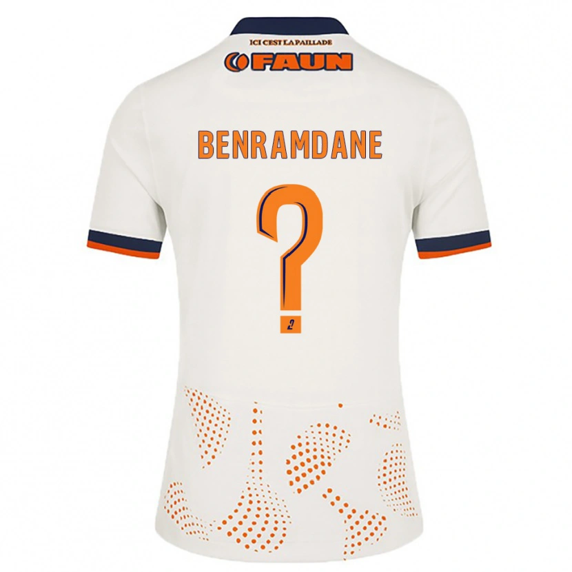 Danxen Men Noam Benramdane #0 White Orange Away Jersey 2025/26 T-Shirt