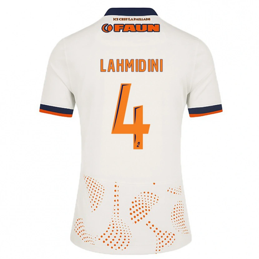 Danxen Men Marouan Lahmidini #4 White Orange Away Jersey 2025/26 T-Shirt
