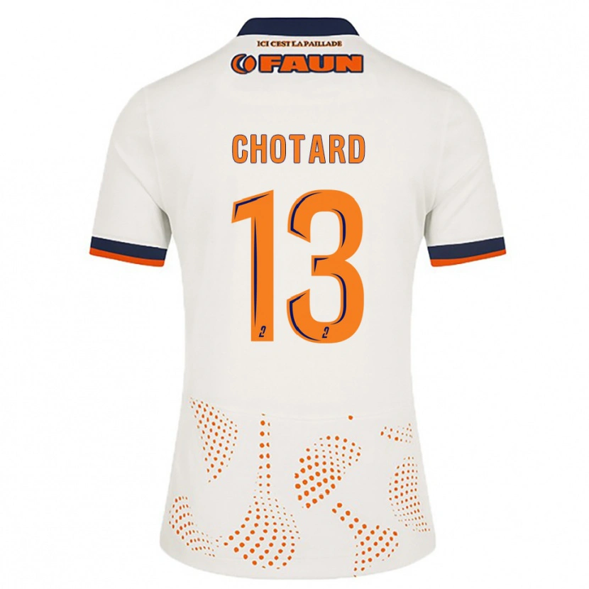 Danxen Men Joris Chotard #13 White Orange Away Jersey 2025/26 T-Shirt