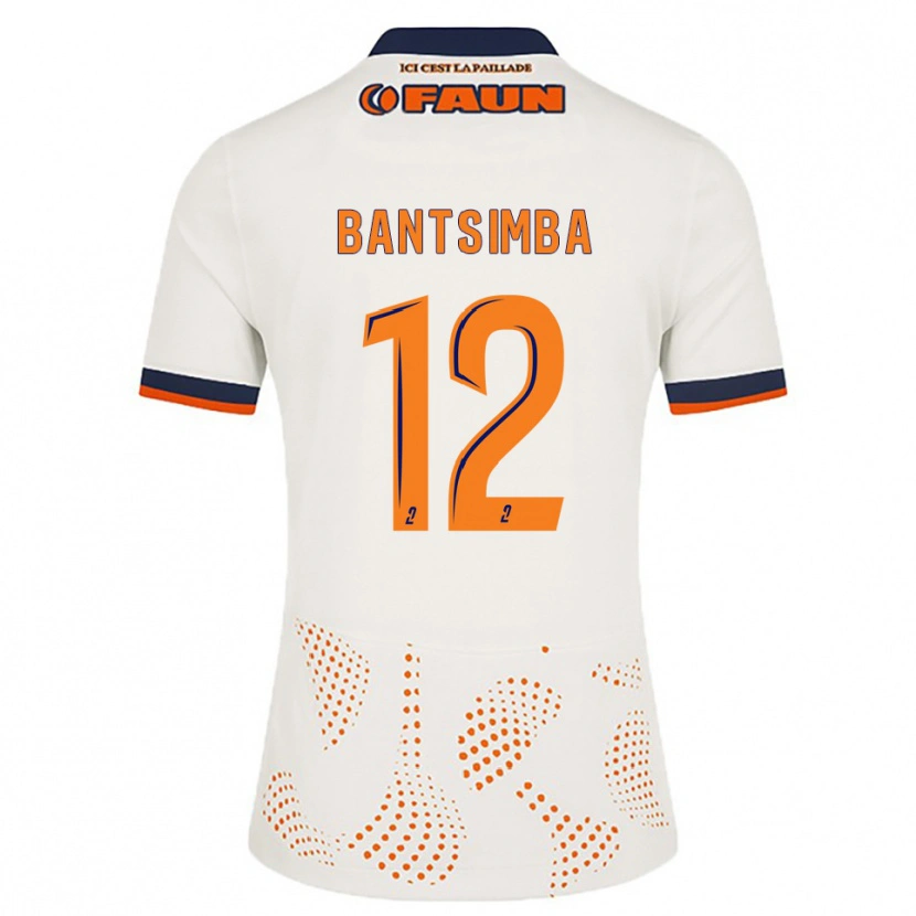 Danxen Men Kéziah Bantsimba #12 White Orange Away Jersey 2025/26 T-Shirt