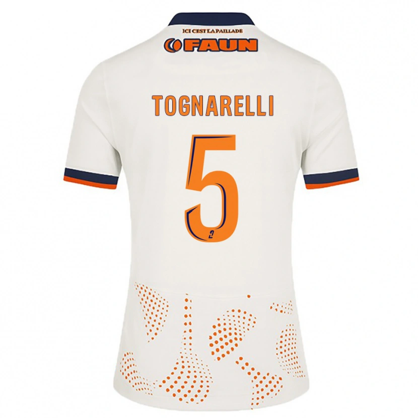 Danxen Men Angelo Tognarelli #5 White Orange Away Jersey 2025/26 T-Shirt