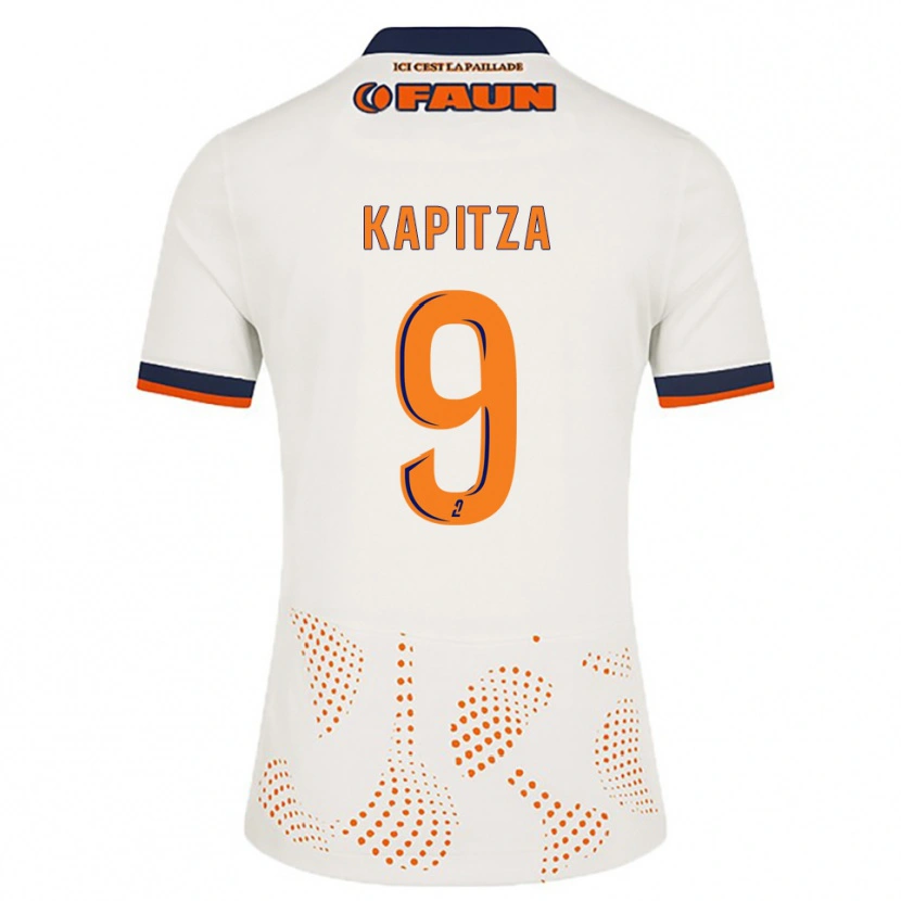 Danxen Men Matisse Kapitza #9 White Orange Away Jersey 2025/26 T-Shirt