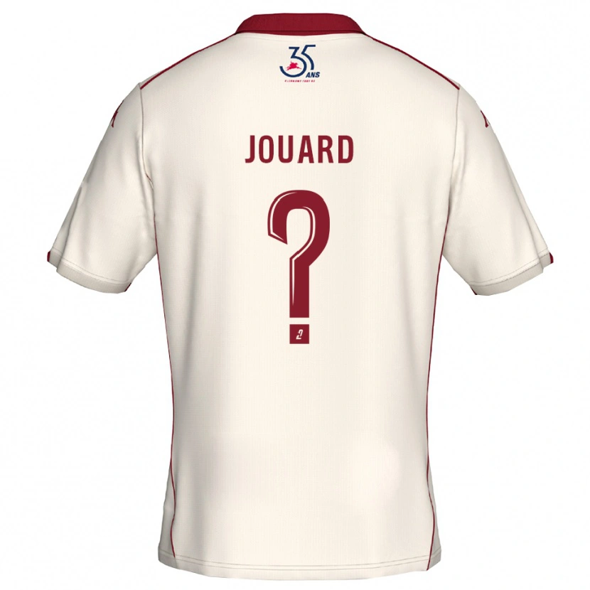 Danxen Men Dylan Jouard #0 White Burgundy Away Jersey 2025/26 T-Shirt
