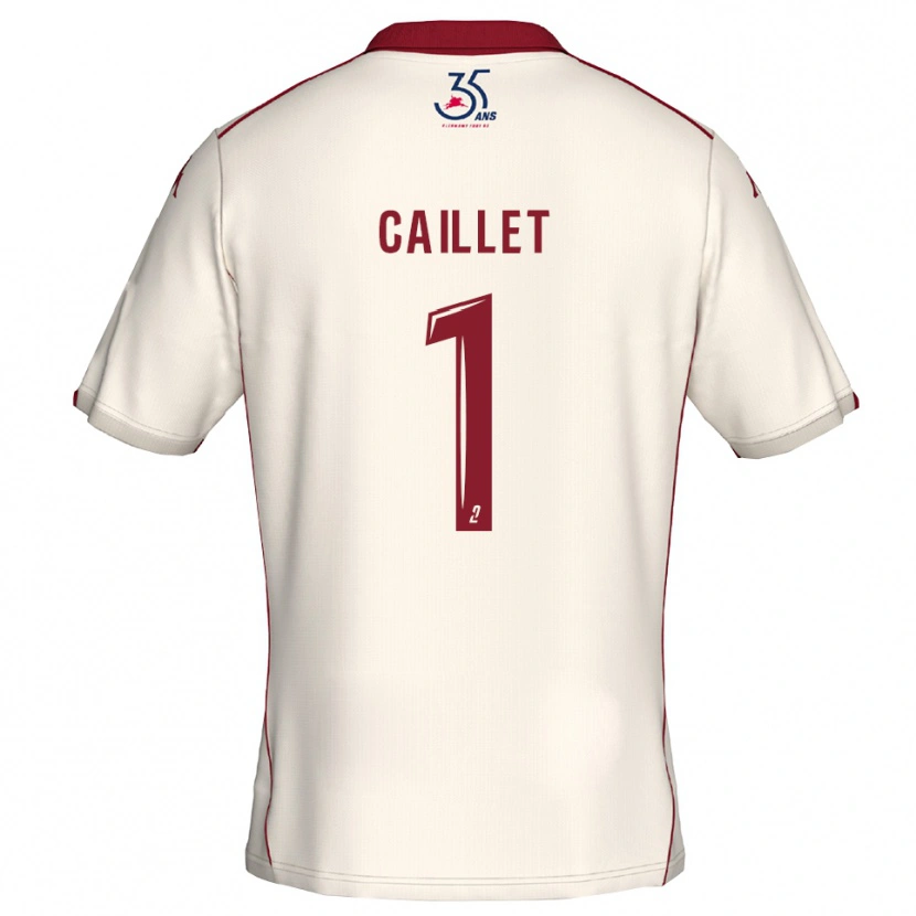 Danxen Men Flavie Caillet #1 White Burgundy Away Jersey 2025/26 T-Shirt