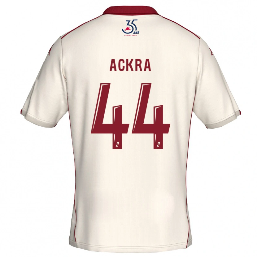 Danxen Men Allan Ackra #44 White Burgundy Away Jersey 2025/26 T-Shirt