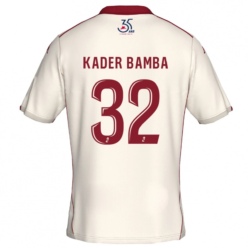 Danxen Men Abdoul Kader Bamba #32 White Burgundy Away Jersey 2025/26 T-Shirt