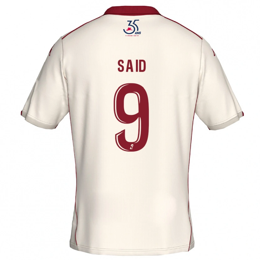 Danxen Men Amine Saïd #9 White Burgundy Away Jersey 2025/26 T-Shirt