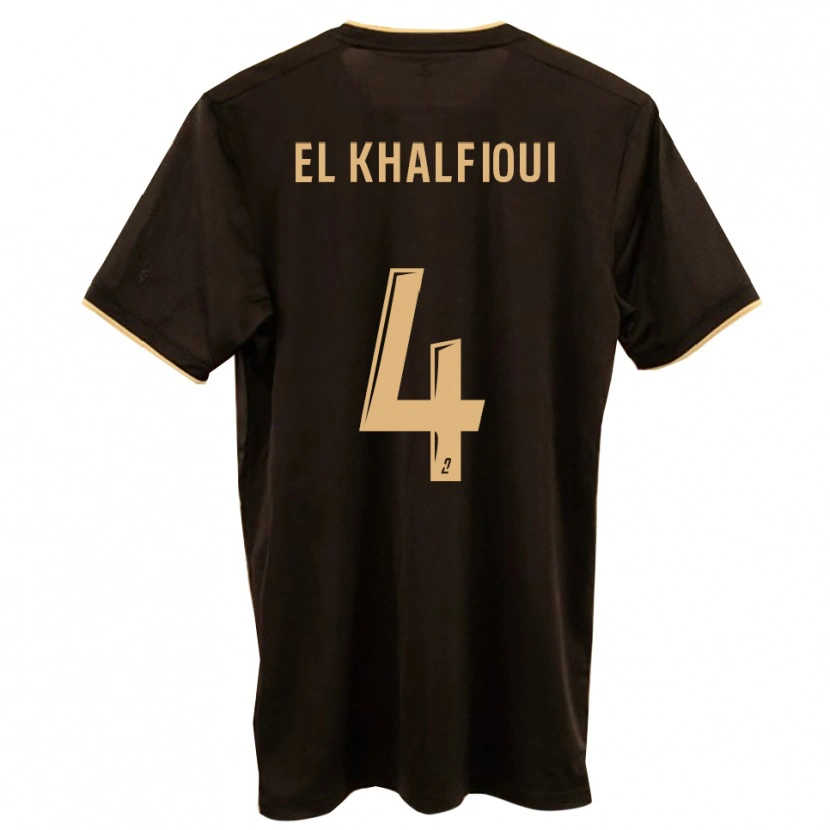 Danxen Men Mehdi El Khalfioui #4 Blue Red Away Jersey 2025/26 T-Shirt