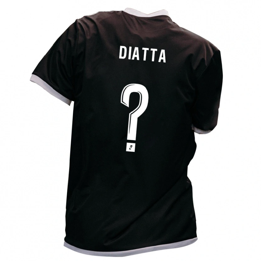 Danxen Men Grégoire Diatta #0 Black Gold Away Jersey 2025/26 T-Shirt