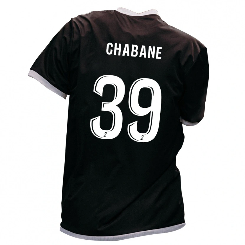 Danxen Men Amine Chabane #39 Black Gold Away Jersey 2025/26 T-Shirt