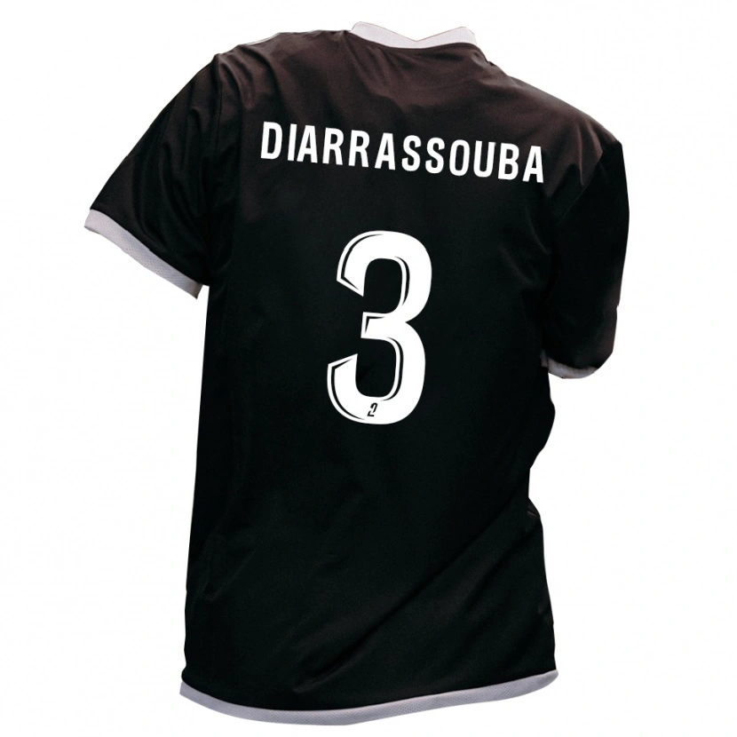 Danxen Men Corneille Diarrassouba #3 Black Gold Away Jersey 2025/26 T-Shirt