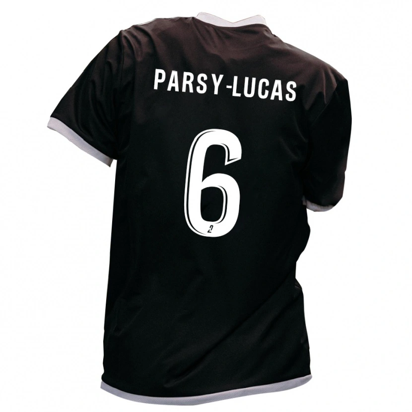 Danxen Men Andréa Parsy-Lucas #6 Black Gold Away Jersey 2025/26 T-Shirt