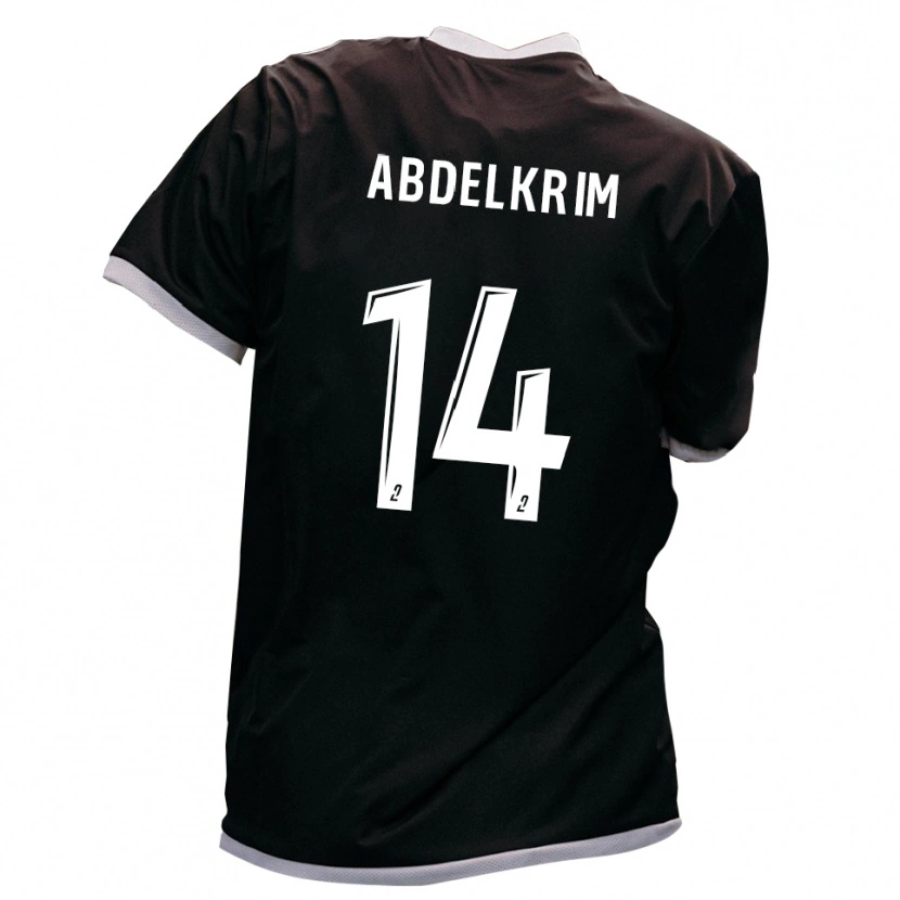Danxen Men Iliès Abdelkrim #14 Black Gold Away Jersey 2025/26 T-Shirt