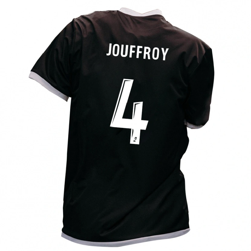 Danxen Men Robin Jouffroy #4 Black Gold Away Jersey 2025/26 T-Shirt