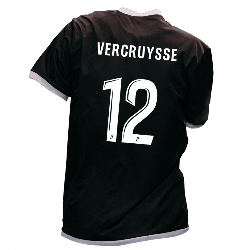 Danxen Men Lendon Vercruysse #12 Black Gold Away Jersey 2025/26 T-Shirt