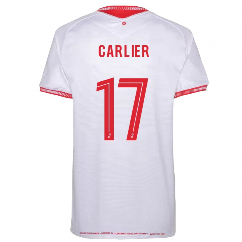 Danxen Men Maxence Carlier #17 Black Red Away Jersey 2025/26 T-Shirt