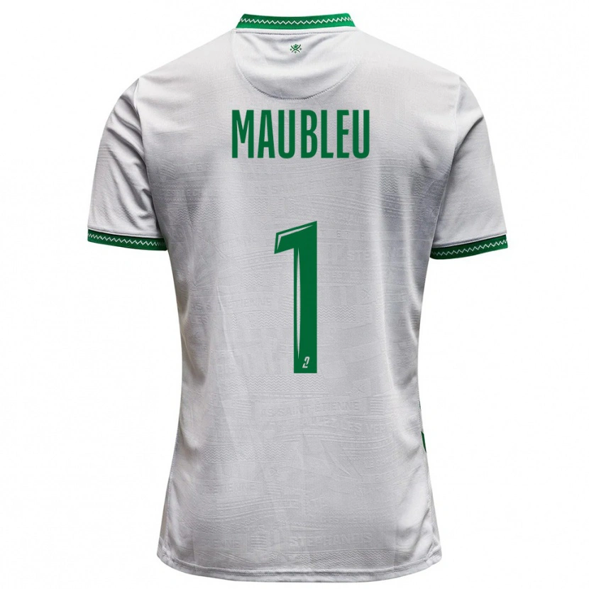 Danxen Men Brice Maubleu #1 White Green Away Jersey 2025/26 T-Shirt