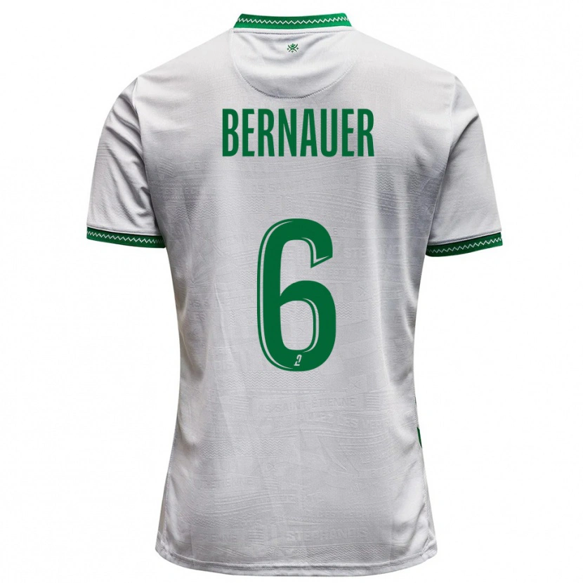 Danxen Men Maxime Bernauer #6 White Green Away Jersey 2025/26 T-Shirt