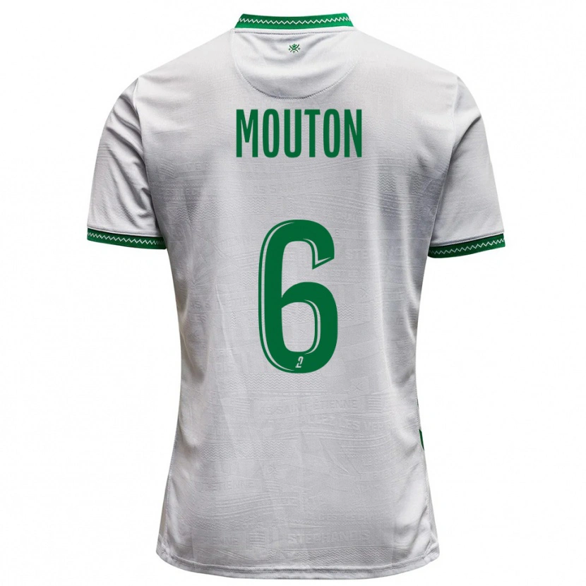 Danxen Men Jules Mouton #6 White Green Away Jersey 2025/26 T-Shirt