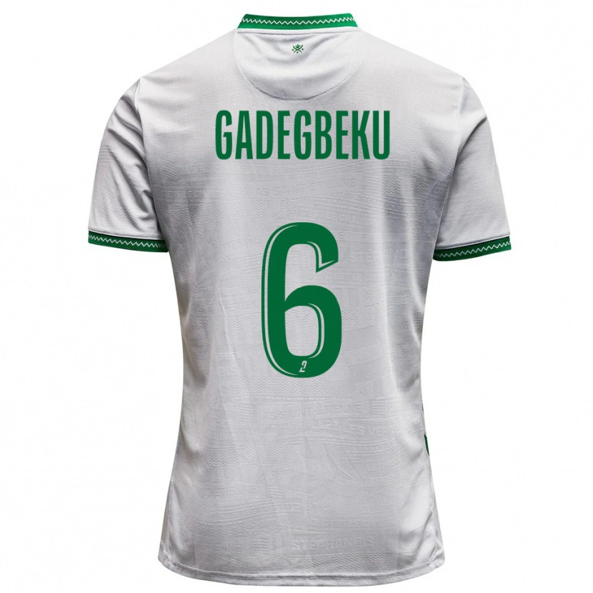 Danxen Men Luan Gadegbeku #6 White Green Away Jersey 2025/26 T-Shirt