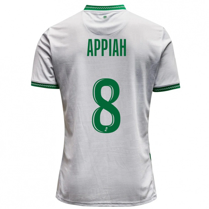 Danxen Men Dennis Appiah #8 White Green Away Jersey 2025/26 T-Shirt