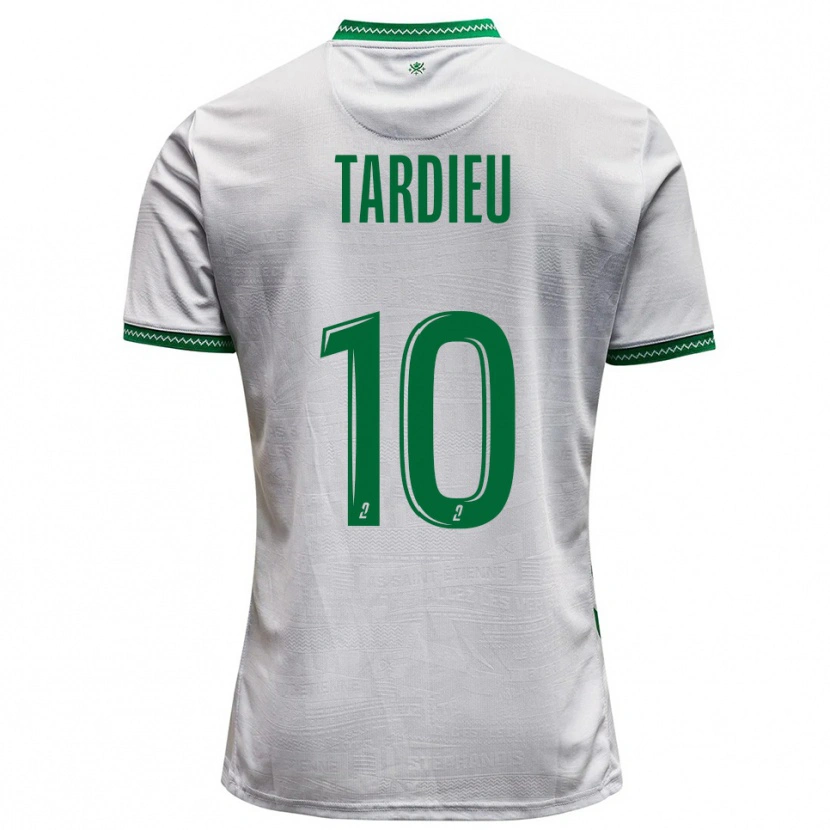 Danxen Men Florian Tardieu #10 White Green Away Jersey 2025/26 T-Shirt