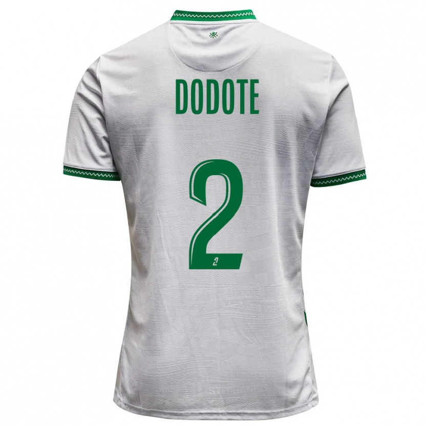 Danxen Men Axel Dodote #2 White Green Away Jersey 2025/26 T-Shirt