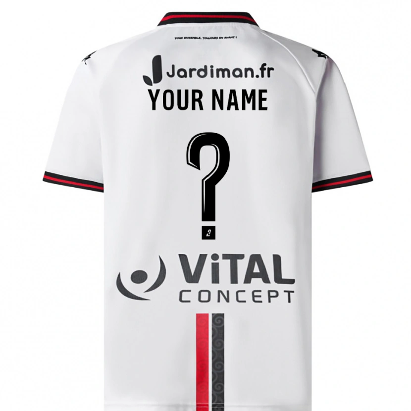 Danxen Men Your Name #0 White Red Away Jersey 2025/26 T-Shirt