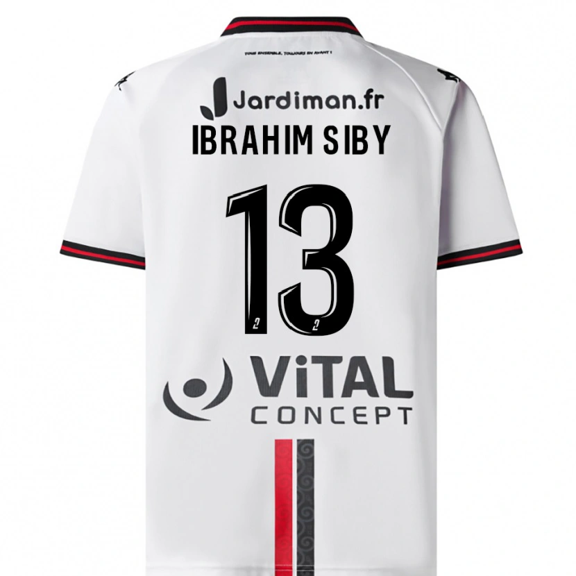 Danxen Men Ben Ibrahim Siby #13 White Red Away Jersey 2025/26 T-Shirt