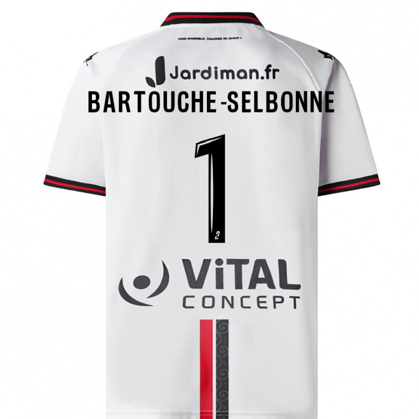Danxen Men Teddy Bartouche-Selbonne #1 White Red Away Jersey 2025/26 T-Shirt