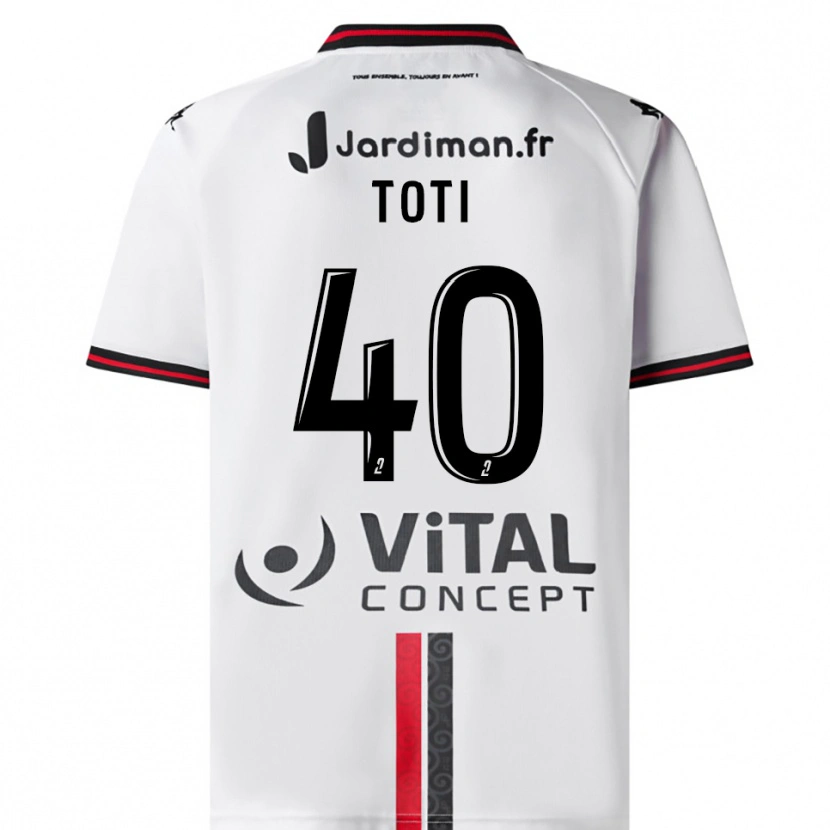 Danxen Men Manon Toti #40 White Red Away Jersey 2025/26 T-Shirt