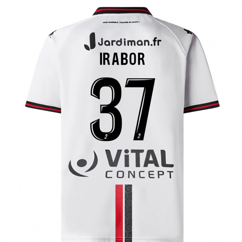 Danxen Men Brown Irabor #37 White Red Away Jersey 2025/26 T-Shirt