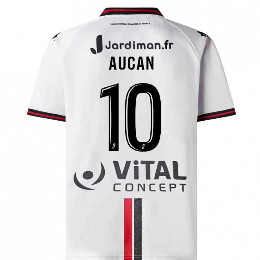 Danxen Men Ewan Aucan #10 White Red Away Jersey 2025/26 T-Shirt
