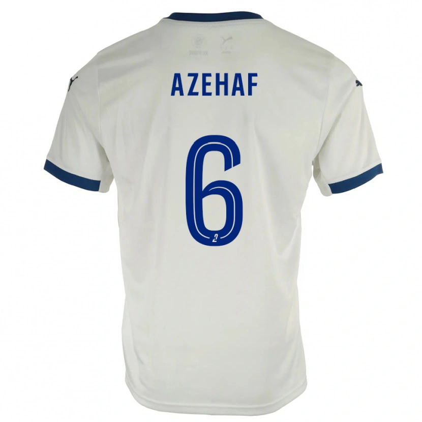 Danxen Men Aïssa Azehaf #6 White Blue Away Jersey 2025/26 T-Shirt