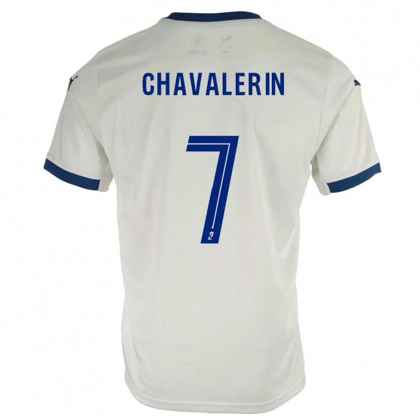 Danxen Men Xavier Chavalerin #7 White Blue Away Jersey 2025/26 T-Shirt