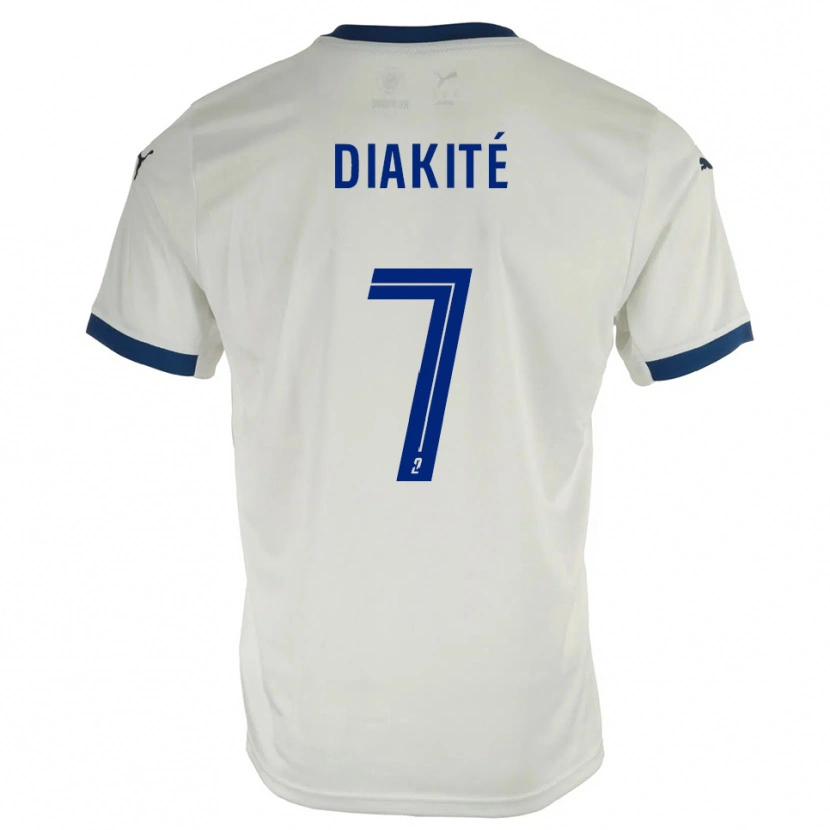 Danxen Men Amadou Diakité #7 White Blue Away Jersey 2025/26 T-Shirt