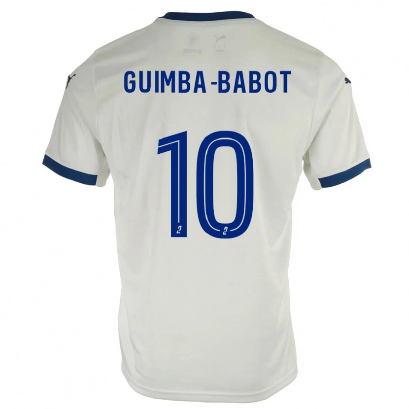 Danxen Men Khays Guimba-Babot #10 White Blue Away Jersey 2025/26 T-Shirt