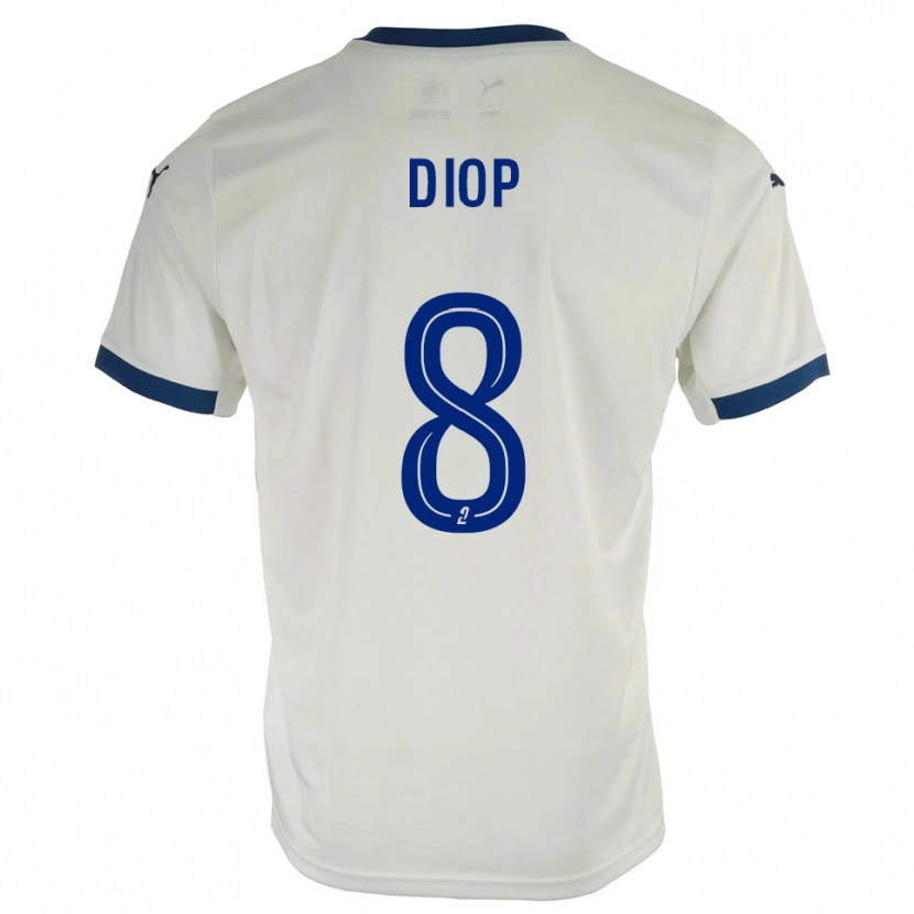 Danxen Men Mouhamed Diop #8 White Blue Away Jersey 2025/26 T-Shirt