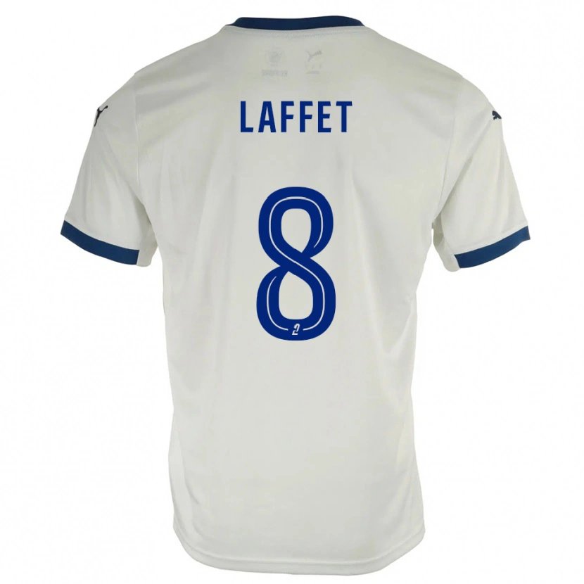 Danxen Men Yves Laffet #8 White Blue Away Jersey 2025/26 T-Shirt