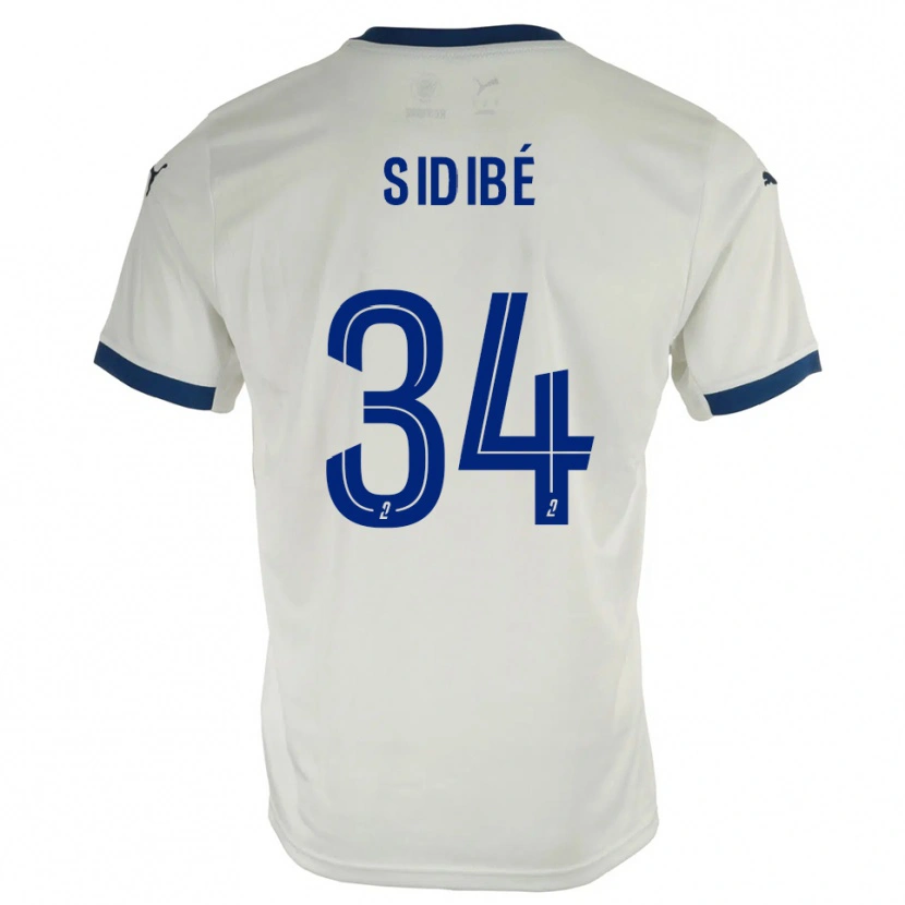 Danxen Men Aly Sidibé #34 White Blue Away Jersey 2025/26 T-Shirt