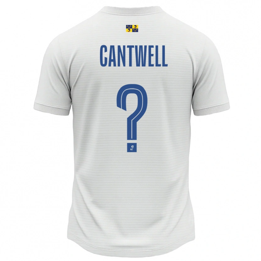 Danxen Men Anna Cantwell #0 White Blue Away Jersey 2025/26 T-Shirt