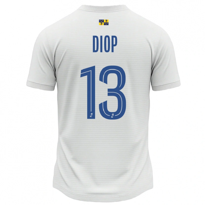 Danxen Men Mamadou Diop #13 White Blue Away Jersey 2025/26 T-Shirt