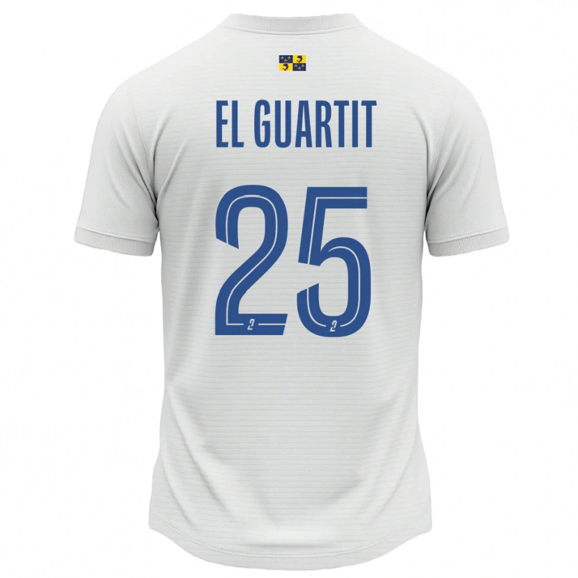 Danxen Men Yassine El Guartit #25 White Blue Away Jersey 2025/26 T-Shirt